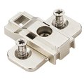 Hardware Resources Heavy Duty 3 mm Cam Adj Zinc Die Cast Plate with Euro Screws for 500 Series Euro Hinges 400.0P74.75